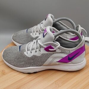 Nike Shoes Womens Size 7.5 Grey Purple Flex Trainer 9 Wolf Atheltic‎ Flaws